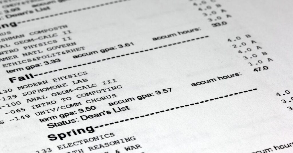 Academic Transcript